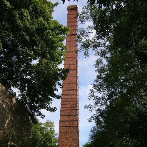 Lime kiln chimney at Llanymynech Heritage Area